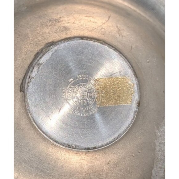 Royal Holland Pewter KDM Candlesticks Pair Made In Portugal By Daalderop 8" Tall - Picture 8 of 12